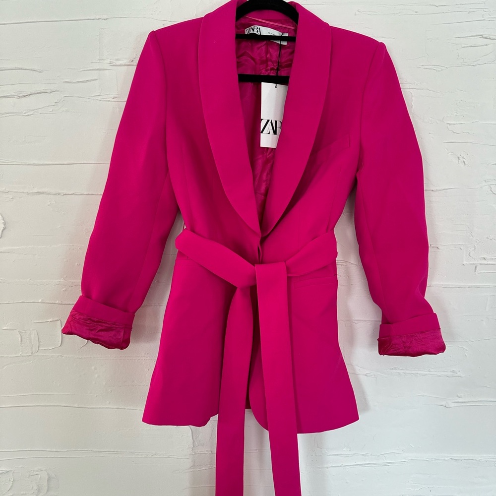 Zara Women's Pink Blazer Jacket